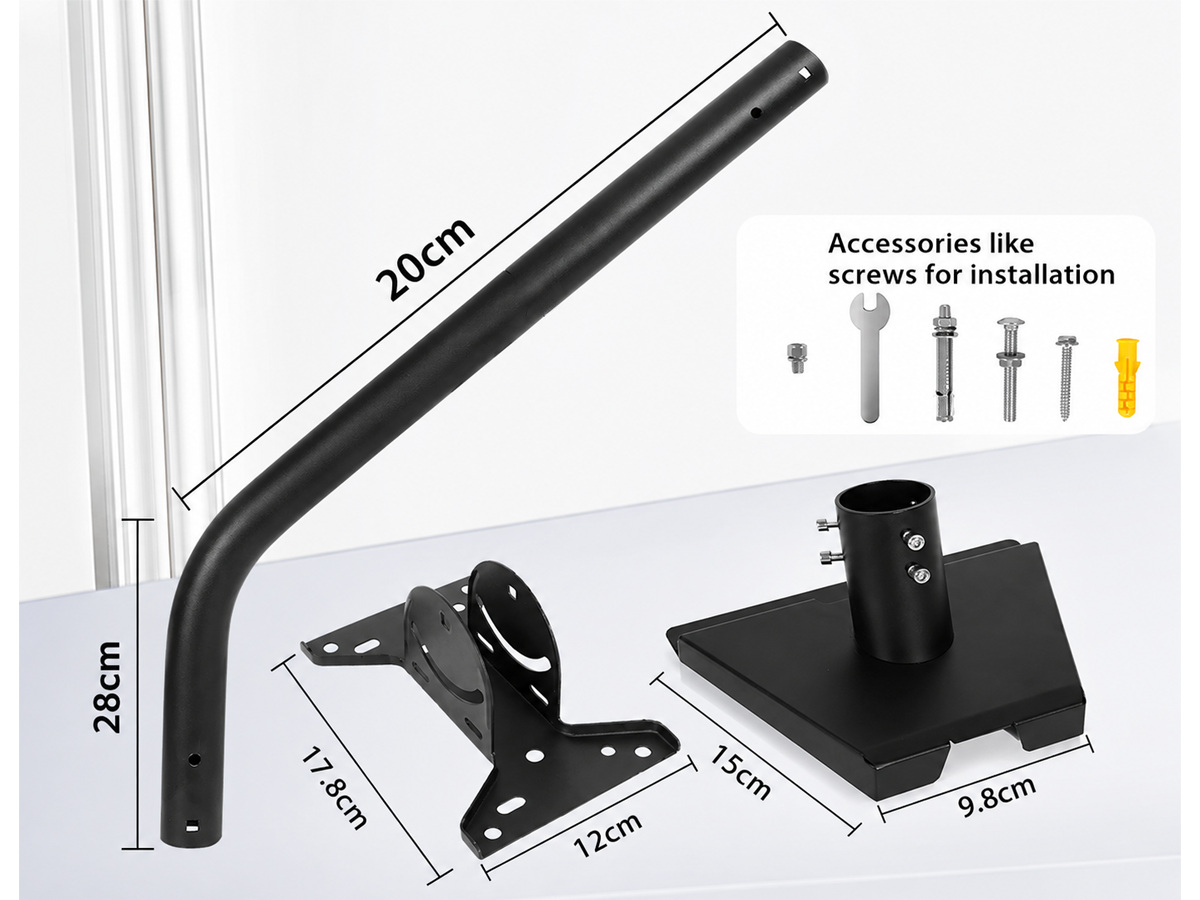 Starlink Gen 3 Mount, 360 Rotatable Roof & Wall Mount for V3 Starlink