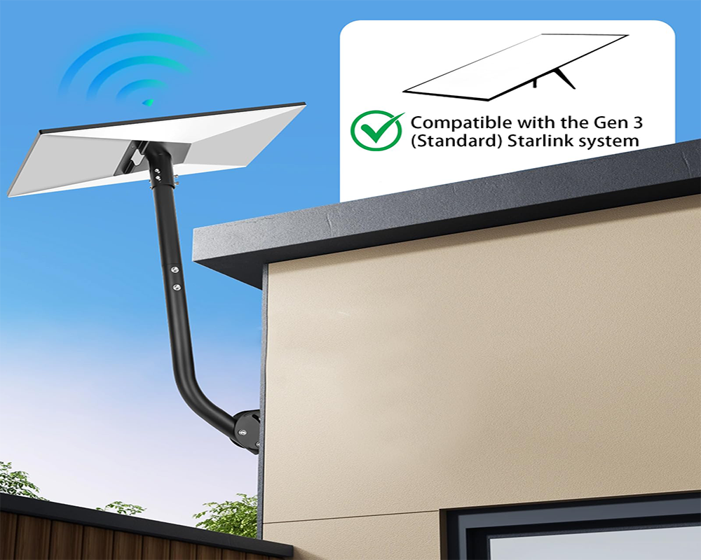 Starlink Gen 3 Mount, 360 Rotatable Roof & Wall Mount for V3 Starlink