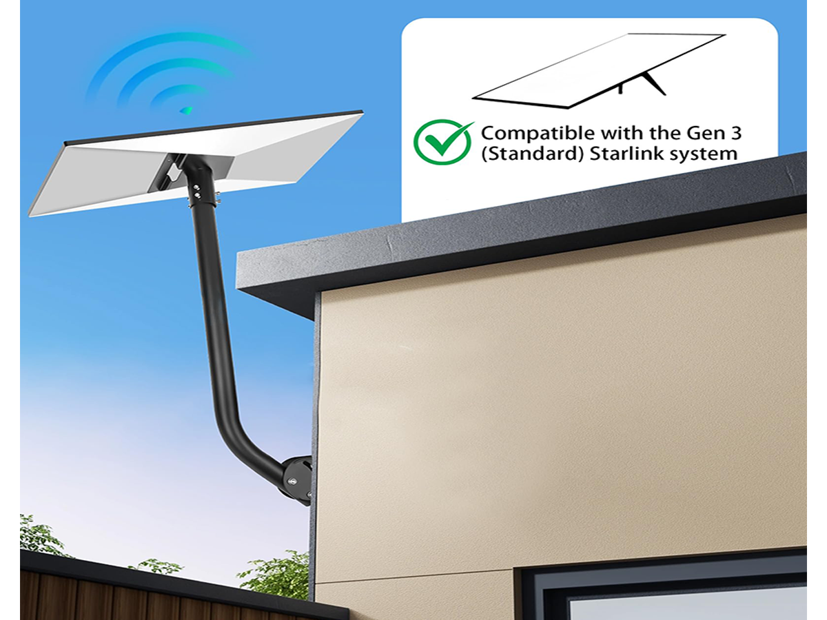 Starlink Gen 3 Mount, 360 Rotatable Roof & Wall Mount for V3 Starlink
