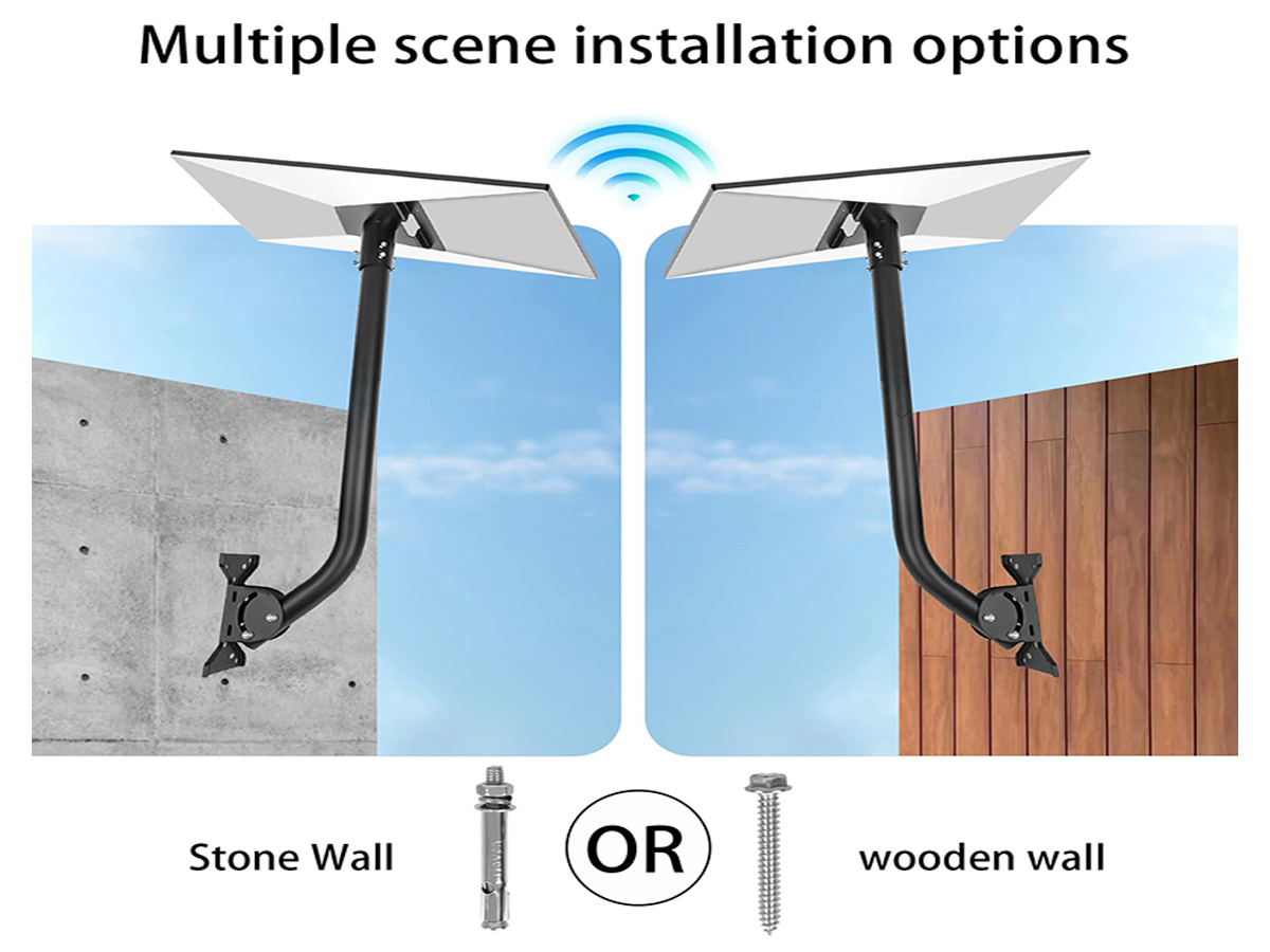 Starlink Gen 3 Mount, 360 Rotatable Roof & Wall Mount for V3 Starlink