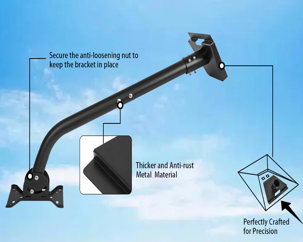 Starlink Gen 3 Mount, 360 Rotatable Roof & Wall Mount for V3 Starlink