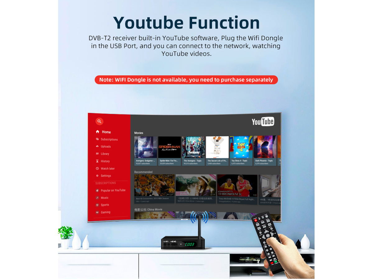 Digital Terrestrial TV Receiver U-001