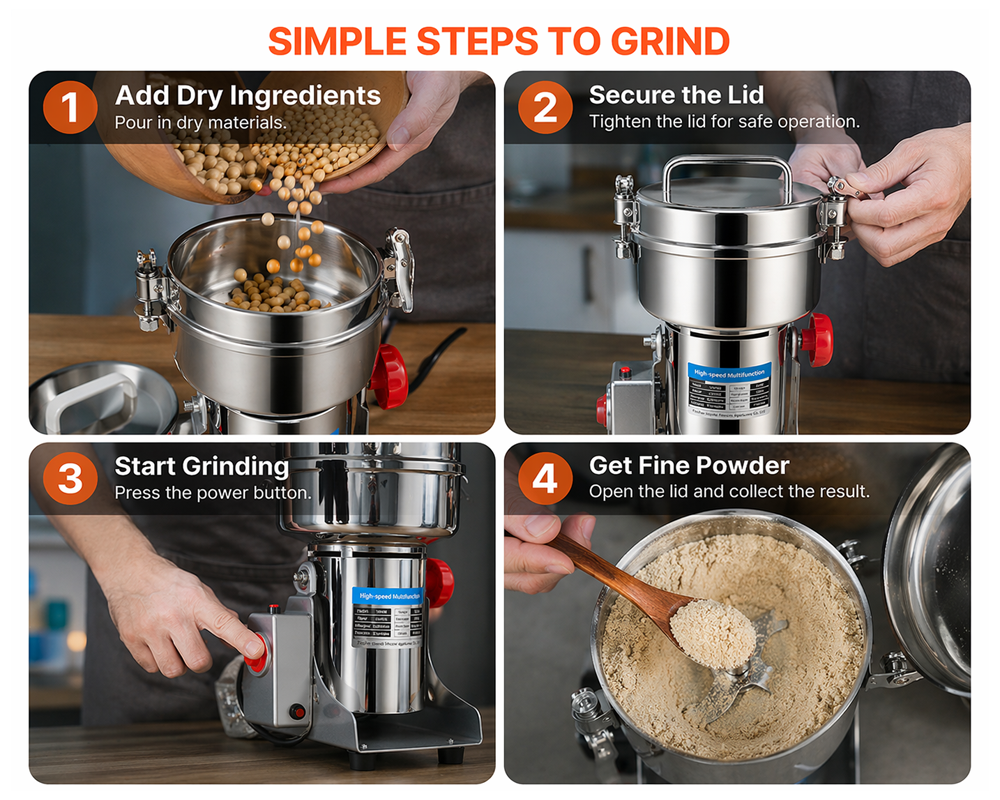 Electric Coffee Grinder Machine 500g Grain Mill Grinder