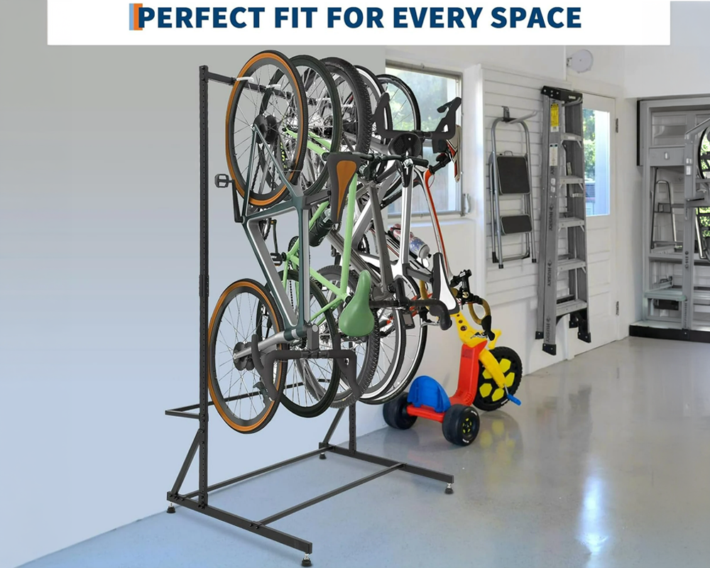 Bike Storage Rack Vertical Bicycle Organiser for Garage Indoor Use