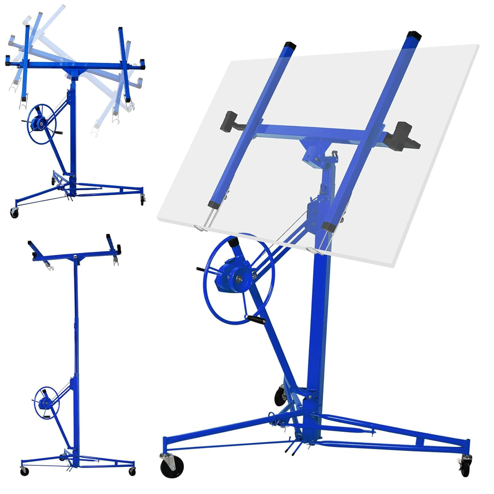 11Ft Drywall Panel Lifter Plasterboard Installation Hoist Drywall Sheet Lift