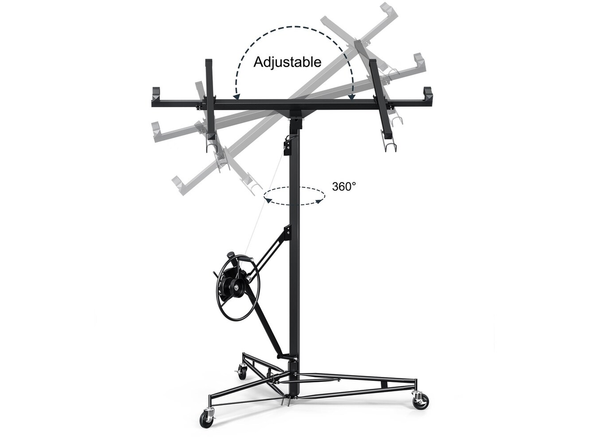 Drywall Panel Lifter 11Ft Plasterboard Installation Hoist Drywall Sheet Lift