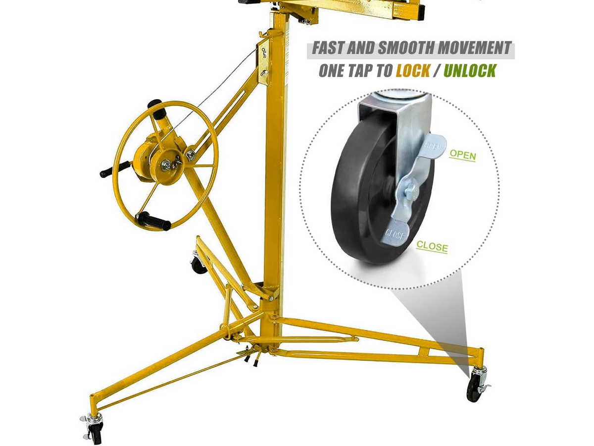 Drywall Panel Lifter 16FT Heavy Duty Plasterboard Hoist