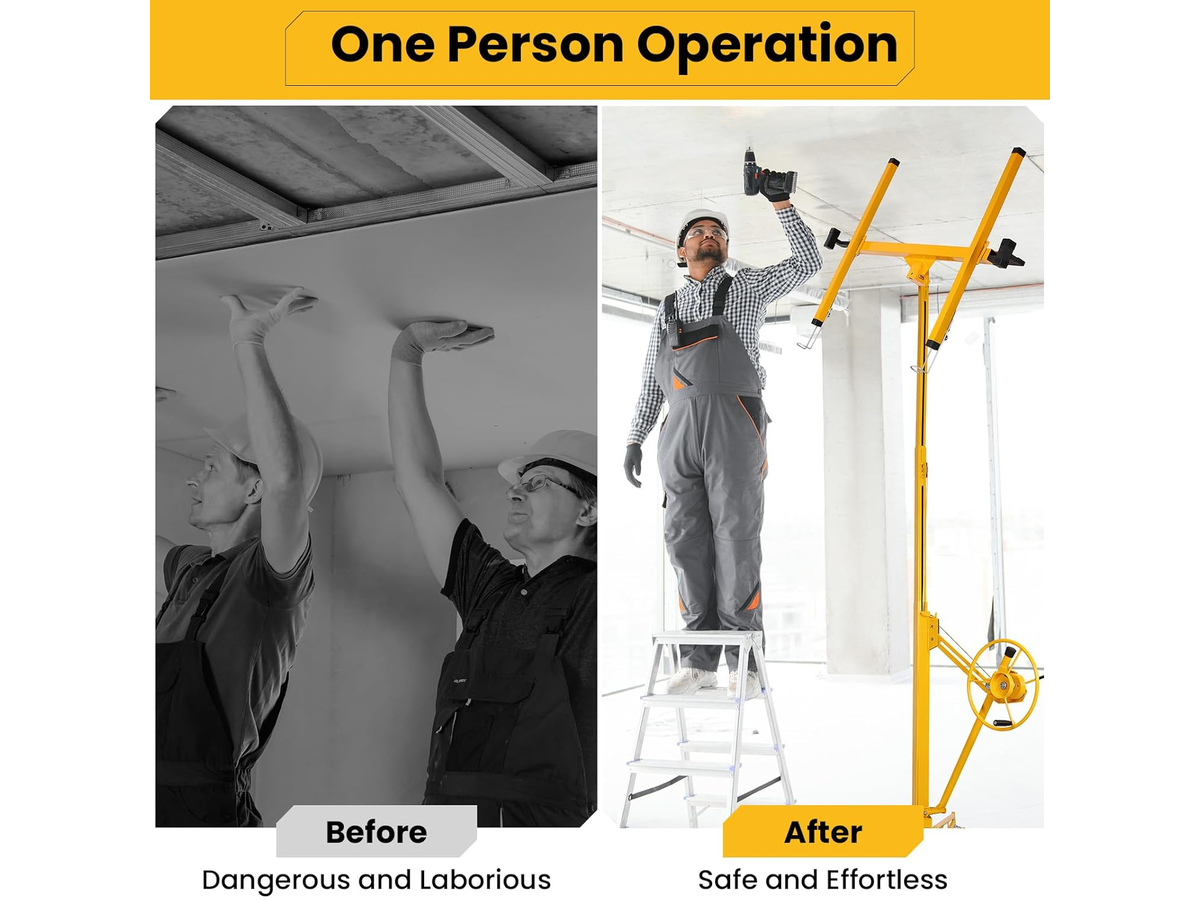 Drywall Panel Lifter 16FT Heavy Duty Plasterboard Hoist