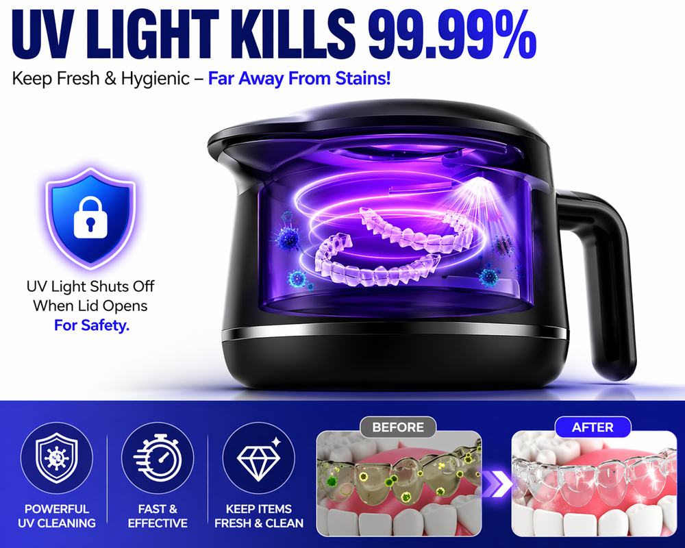 Dental Ultrasonic Retainer Cleaner Machine