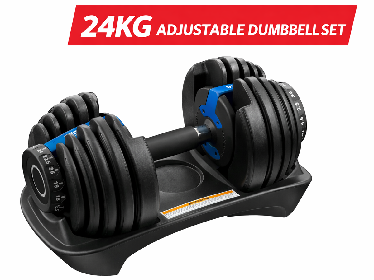 24 kg Adjustable Dumbbells blue
