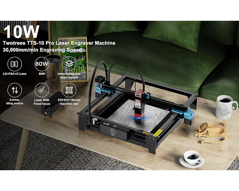 Laser Engraver DIY Engraving Cutting Machine – High Precision Laser Engraver Machine