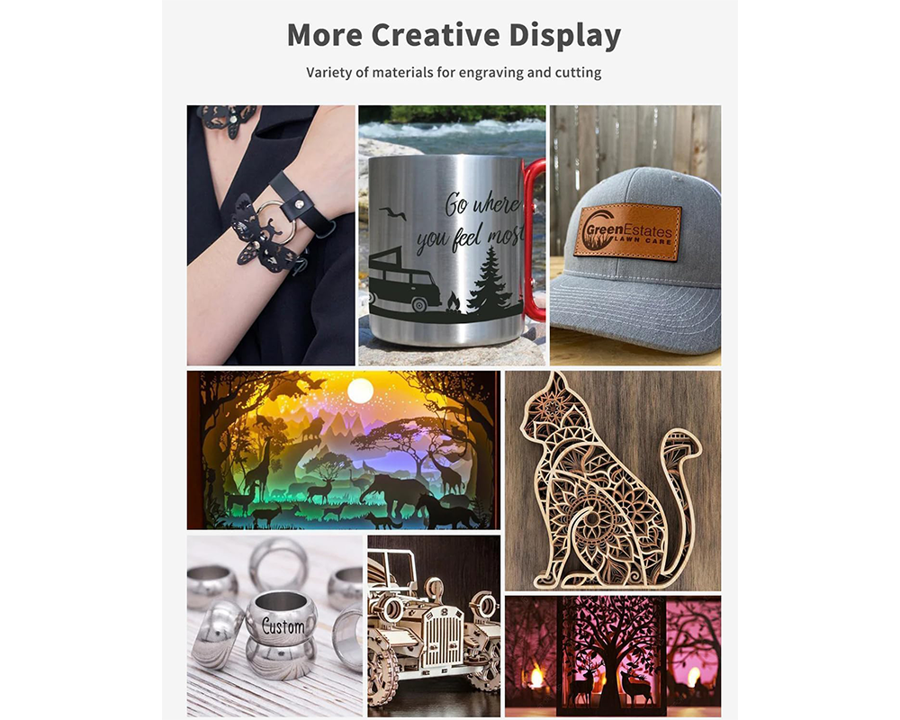 Laser Engraver DIY Engraving Machine – High Precision Laser Engraver for Wood, Metal Acrylic