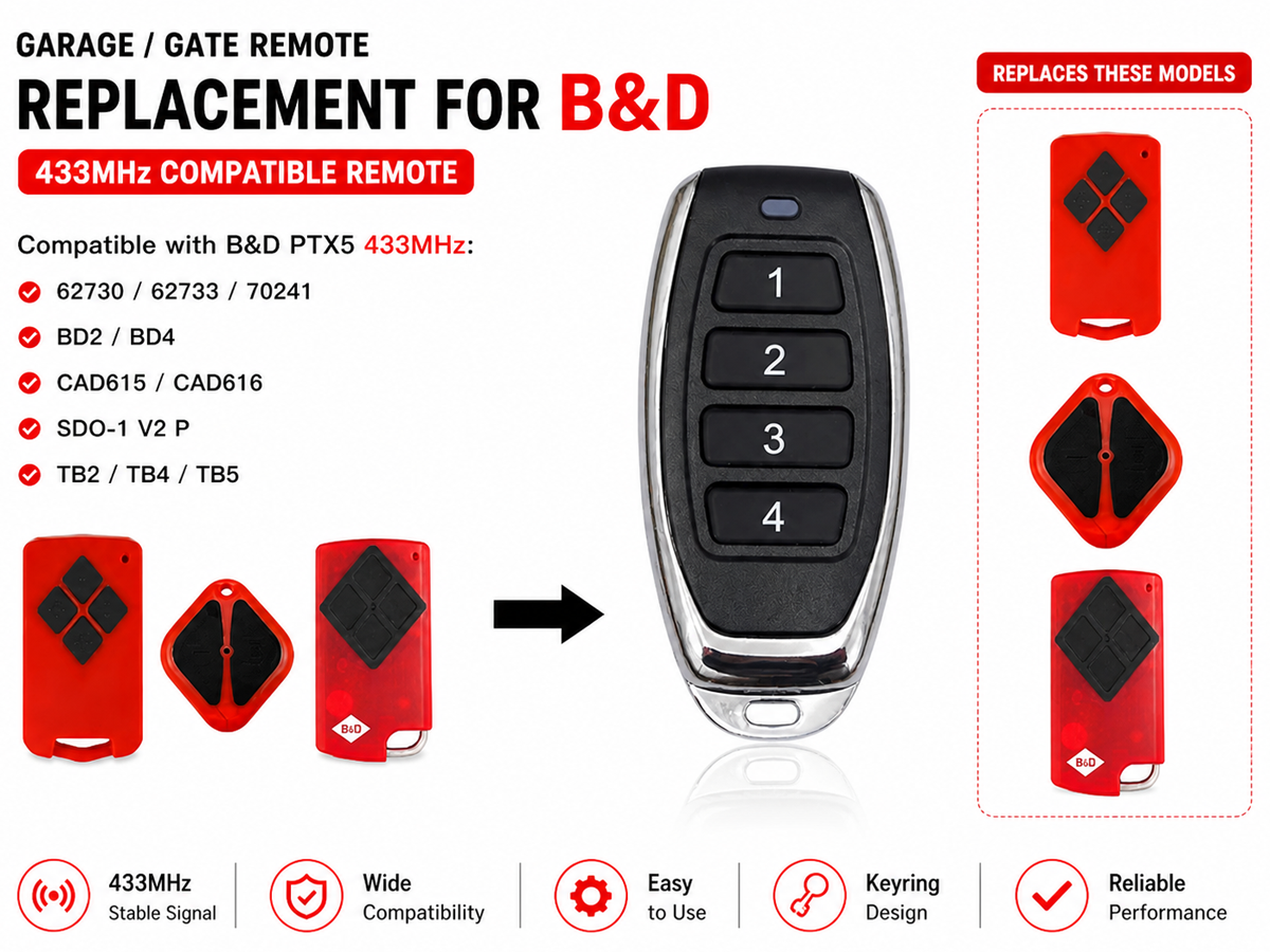 B&D Tri Tran Garage Remote