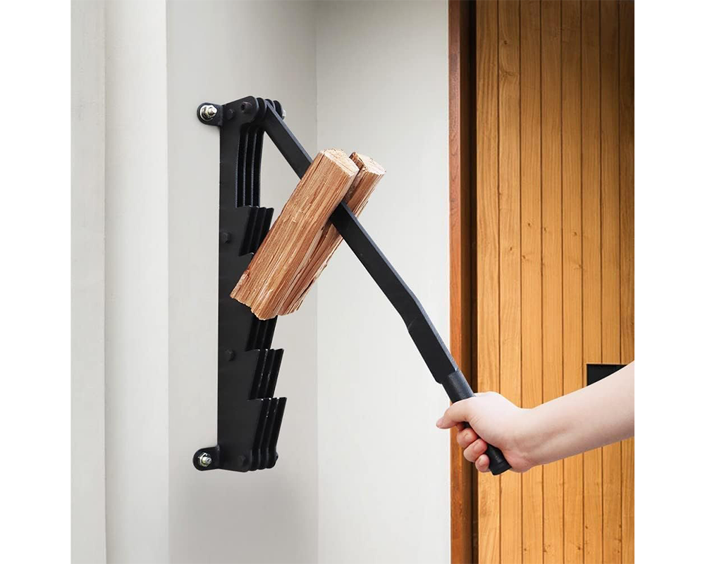 Wall Mounted Firewood Splitter Manual Log Splitting Tool for Kindling & Firewood