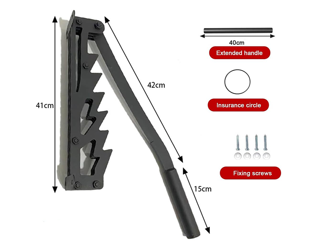 Wall Mounted Firewood Splitter Manual Log Splitting Tool for Kindling & Firewood