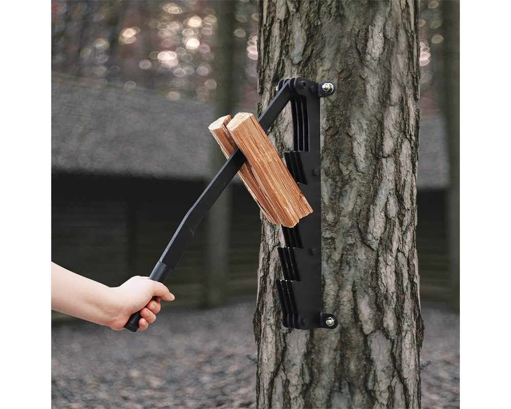 Wall Mounted Firewood Splitter Manual Log Splitting Tool for Kindling & Firewood