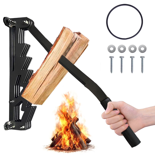 Wall Mounted Firewood Splitter Manual Log Splitting Tool for Kindling & Firewood