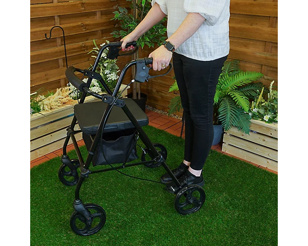 Foldable Mobility Walker with Seat