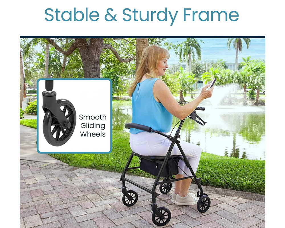 Foldable Mobility Walker with Seat