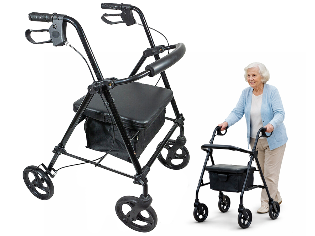 Foldable Mobility Walker with Seat