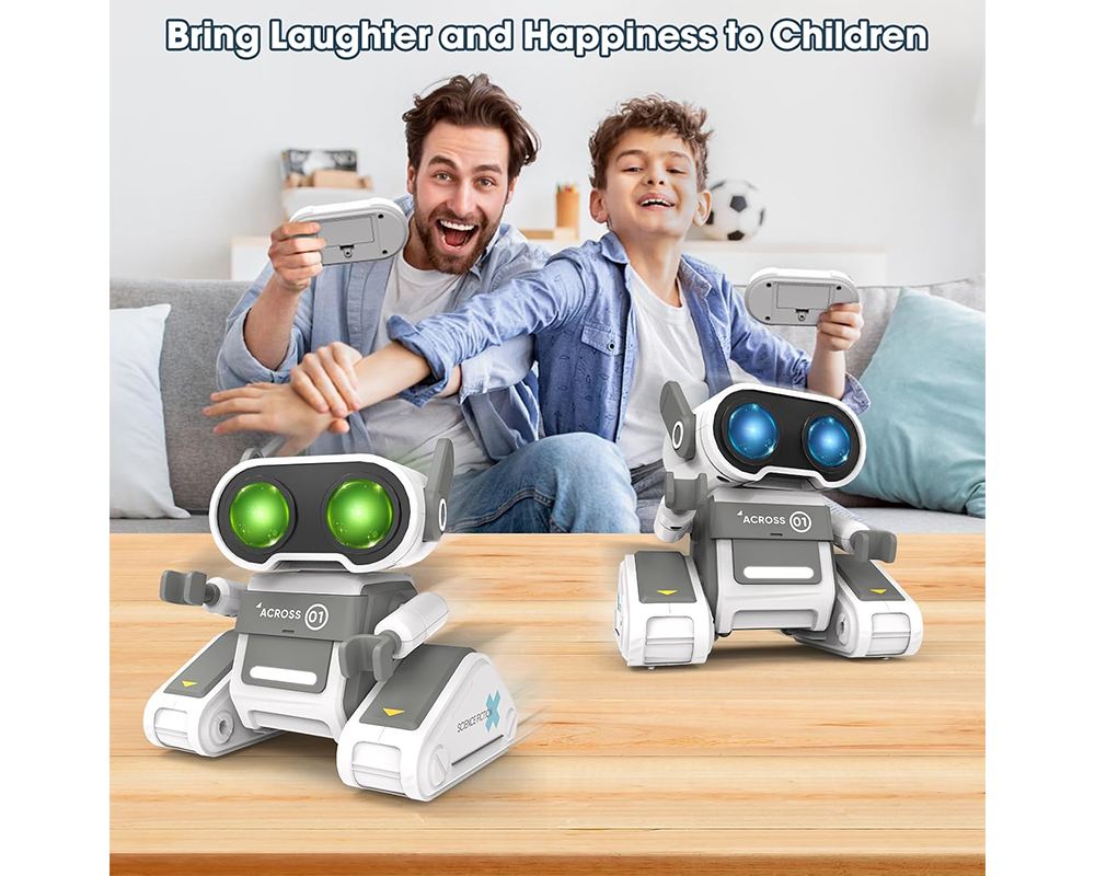 Remote Control Toy Robots RC Robot Toys with Lights, Music & 360° Action
