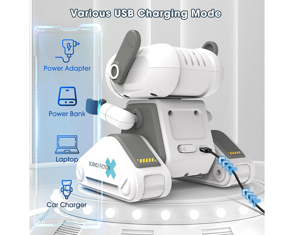 Remote Control Toy Robots RC Robot Toys with Lights, Music & 360° Action