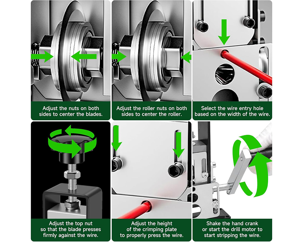 Wire Stripping Machine Manual Hand Crank Wire Stripping Machine