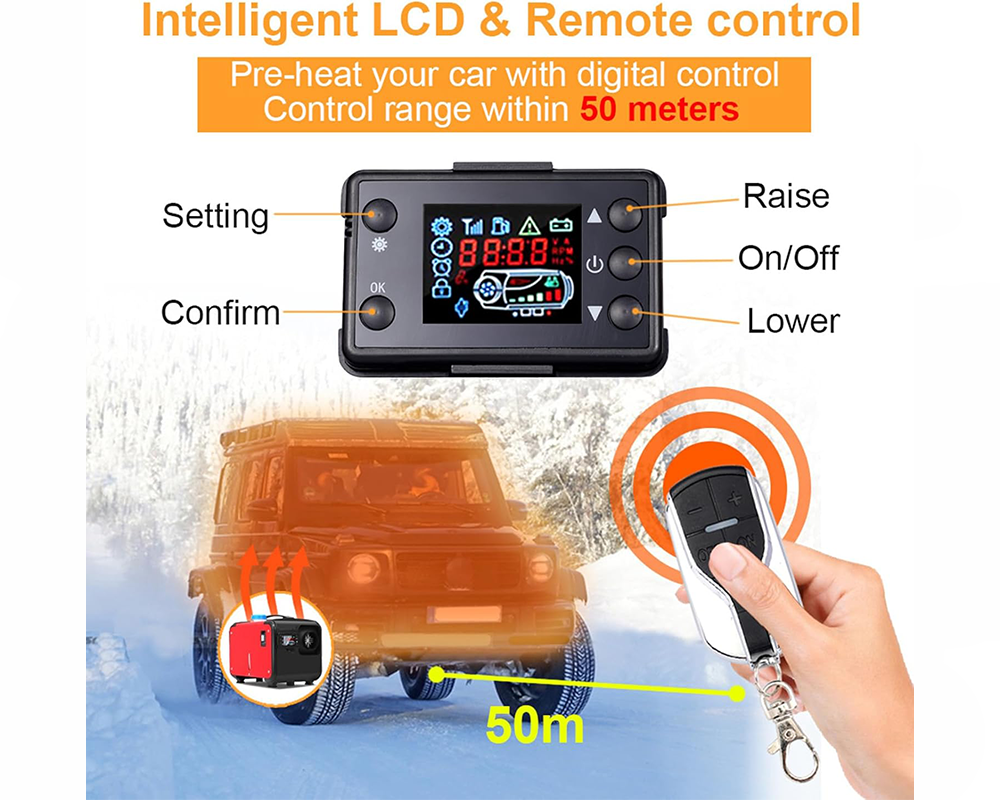Portable Diesel Air Warmer 12V 24V 230V Vehicle Heating System