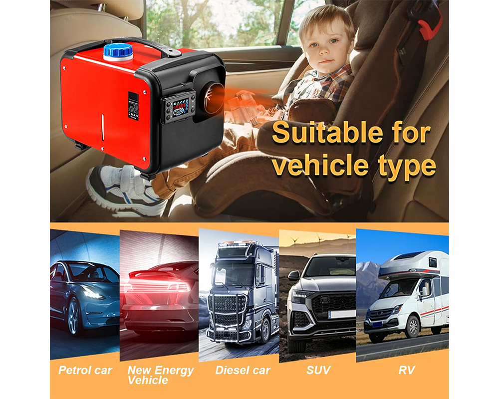 Portable Diesel Air Warmer 12V 24V 230V Vehicle Heating System