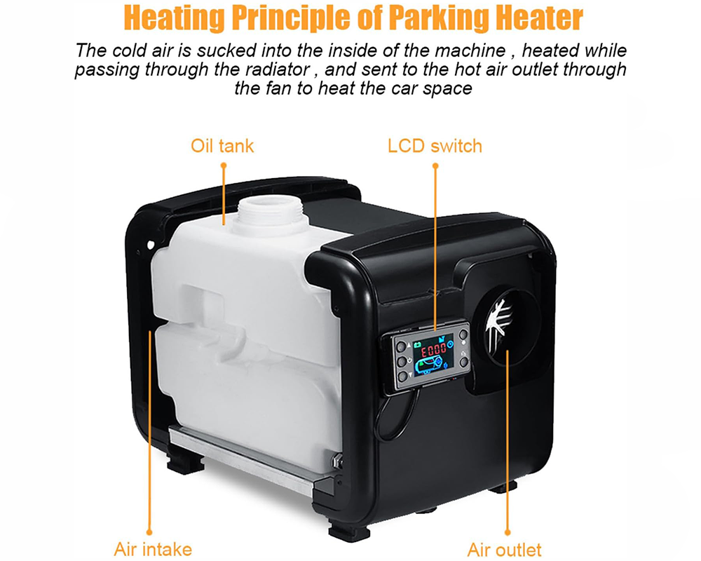 Portable Diesel Air Warmer 12V 24V 230V Vehicle Heating System