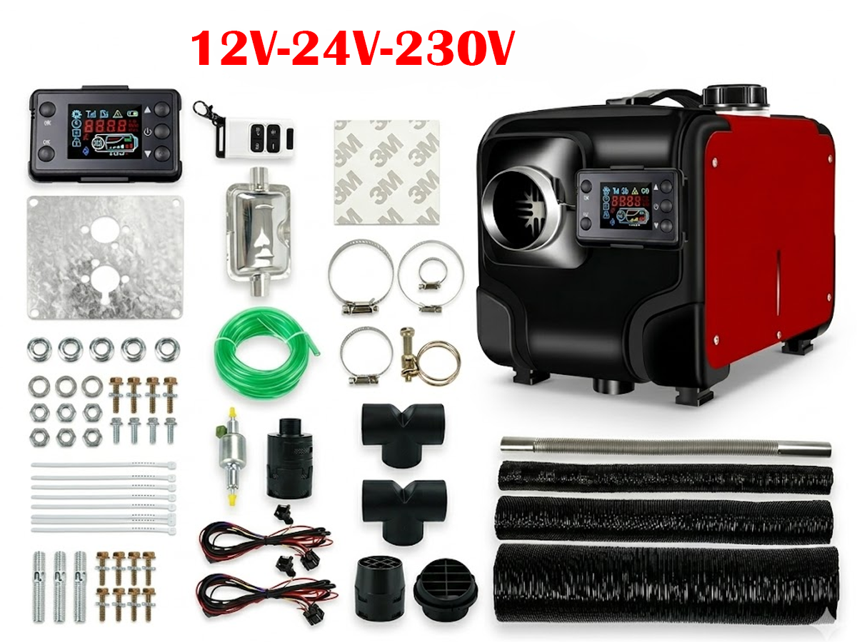 Portable Diesel Air Warmer 12V 24V 230V Vehicle Heating System