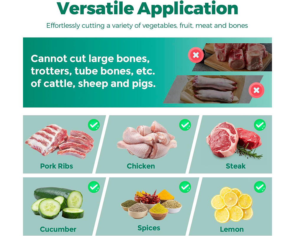 Manual Meat Cutter Stainless Steel Manual Meat Cutter for Kitchen Use