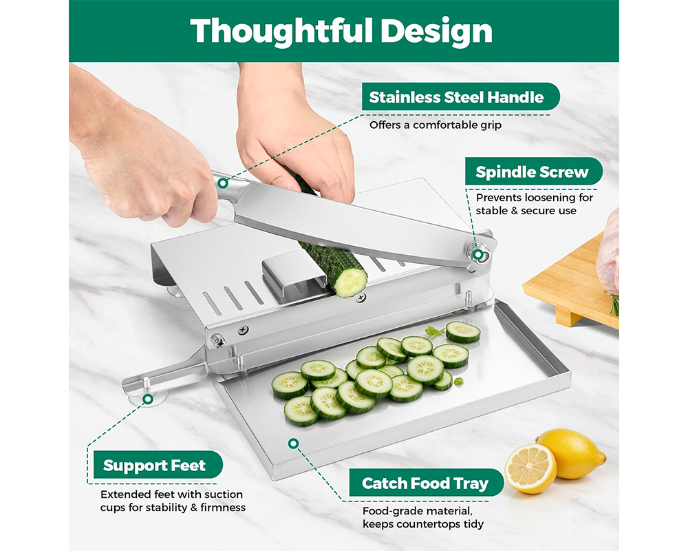Manual Meat Cutter Stainless Steel Manual Meat Cutter for Kitchen Use
