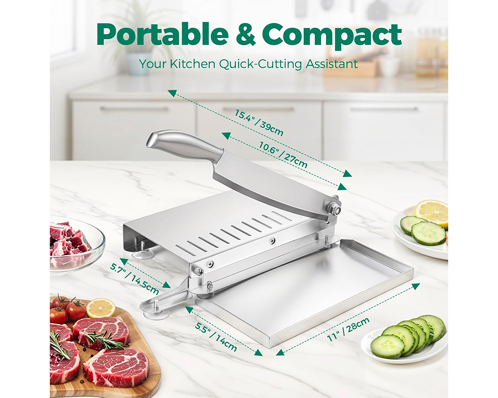 Manual Meat Cutter Stainless Steel Manual Meat Cutter for Kitchen Use