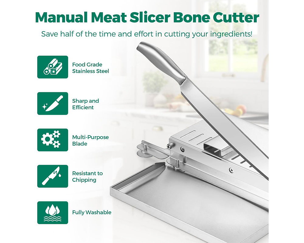 Manual Meat Cutter Stainless Steel Manual Meat Cutter for Kitchen Use