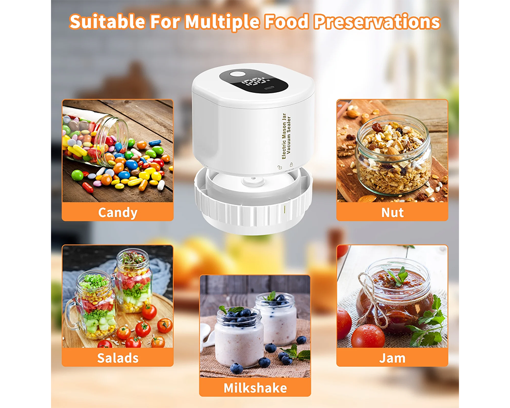 Electric Mason Jar Vacuum Sealer Kit