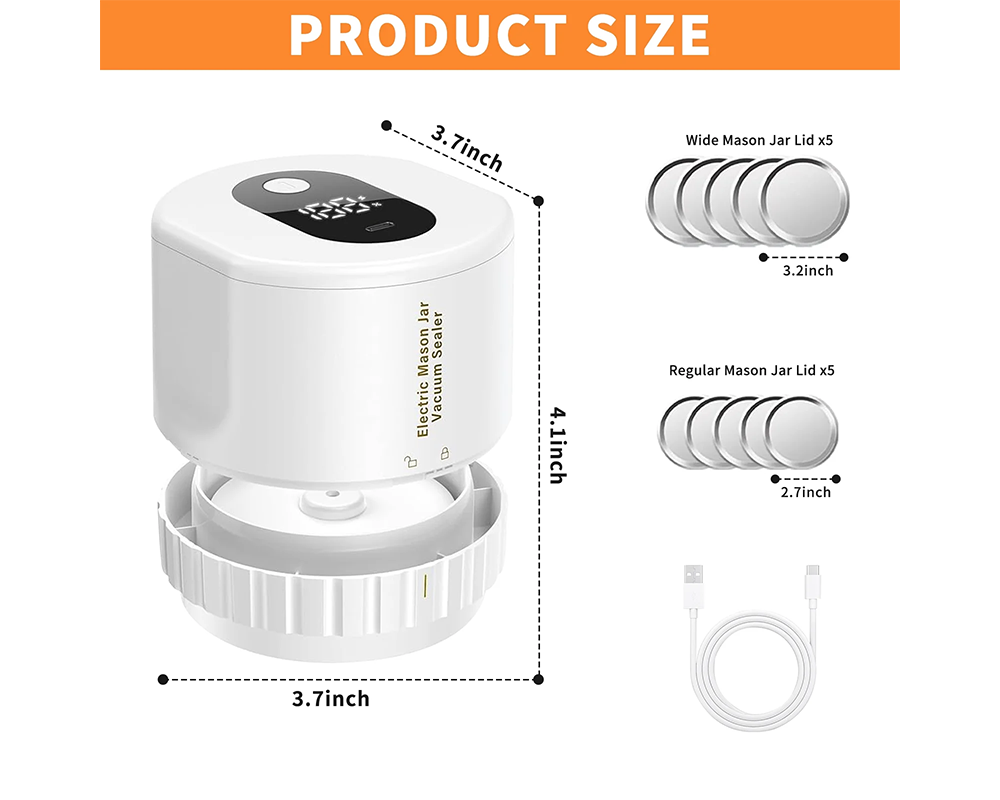 Electric Mason Jar Vacuum Sealer Kit