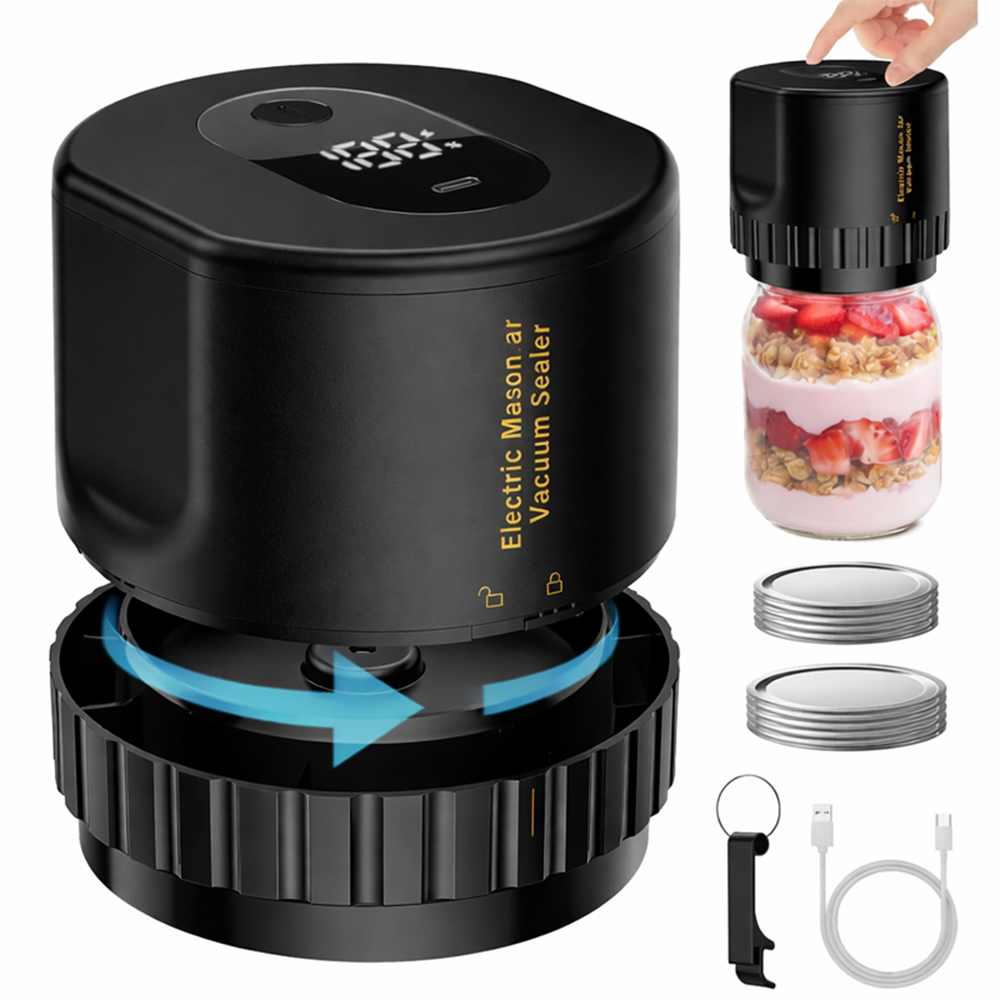 Electric Mason Jar Vacuum Sealer Kit