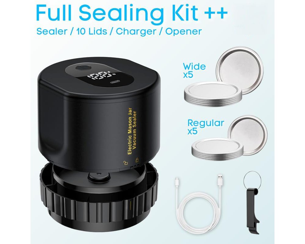 Electric Mason Jar Vacuum Sealer Kit