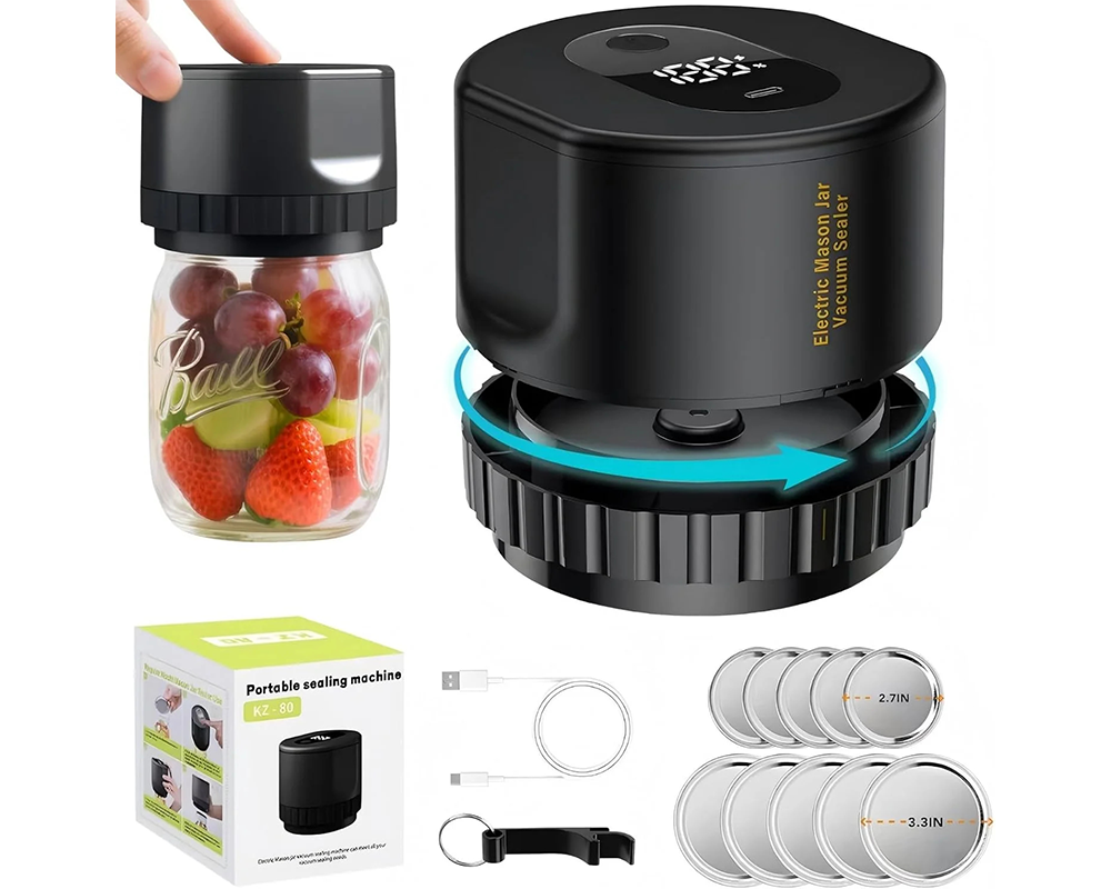 Electric Mason Jar Vacuum Sealer Kit