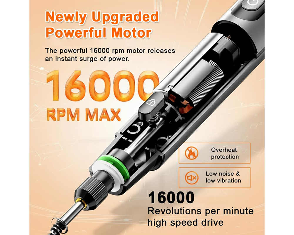 Cordless Rotary Drill Tool Set Mini Electric Grinder