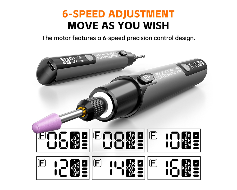 Cordless Rotary Drill Tool Set Mini Electric Grinder