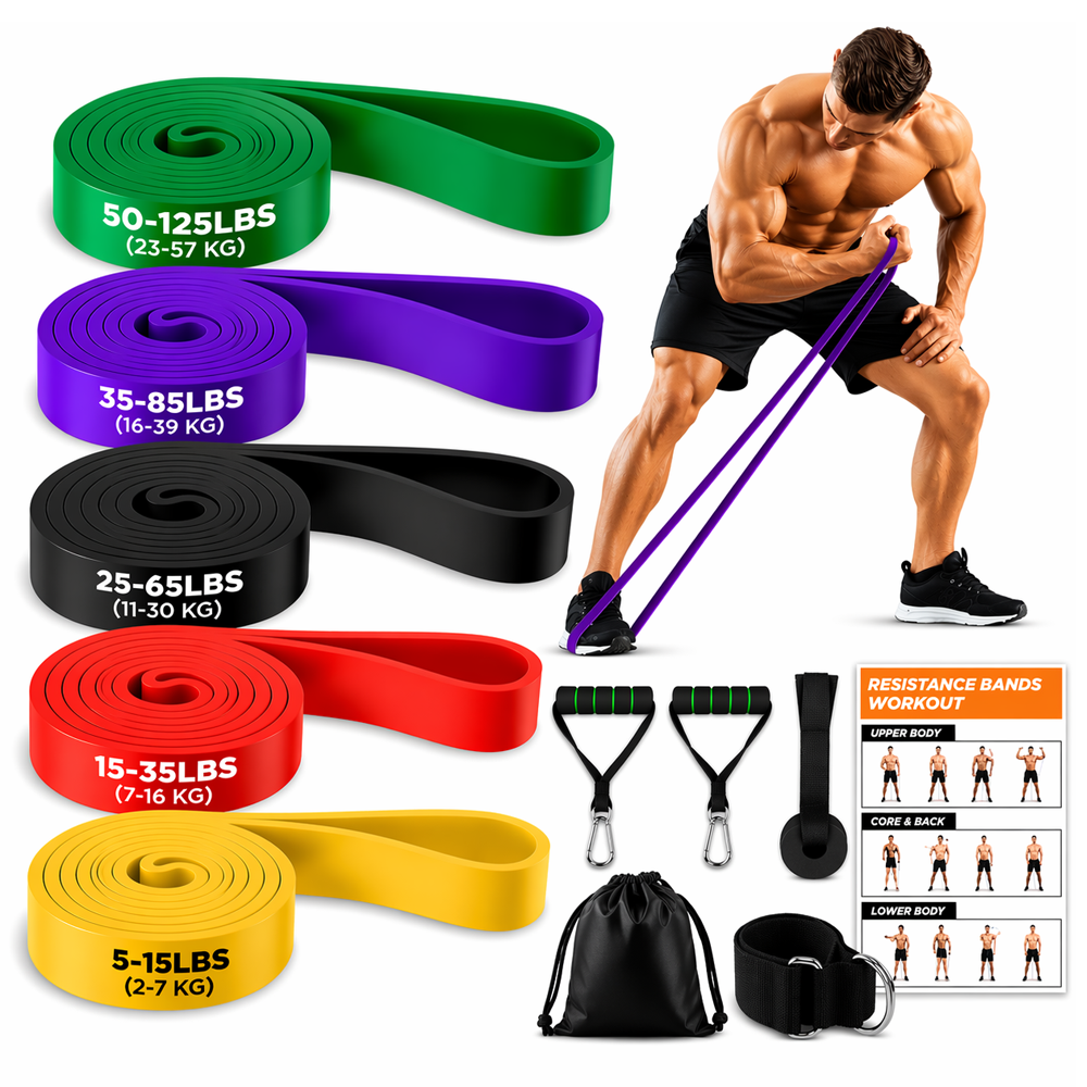 Resistance Bands Set 5 Level Resistance Bands Fitness Training Set