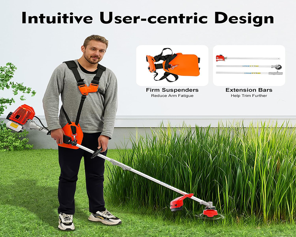 Petrol Garden Multi Tool 5 in 1 Grass Trimming and Cutting Set