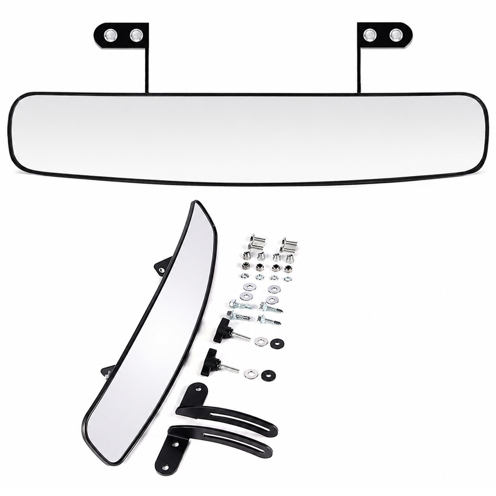 Golf Cart Rear View Mirror 16.5 Inch Wide Panoramic Convex Interior Mirror