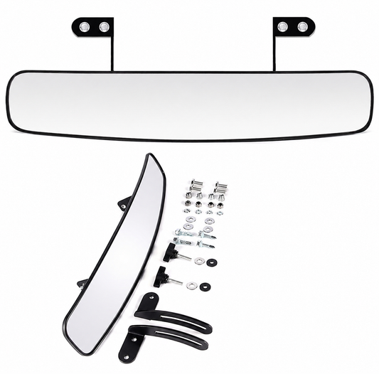 Golf Cart Rear View Mirror 16.5 Inch Wide Panoramic Convex Interior Mirror