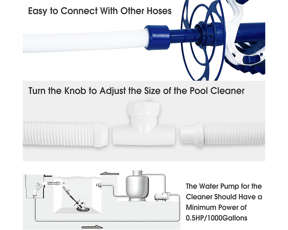 Automatic Pool Cleaning System for Inground and Above Ground Pools