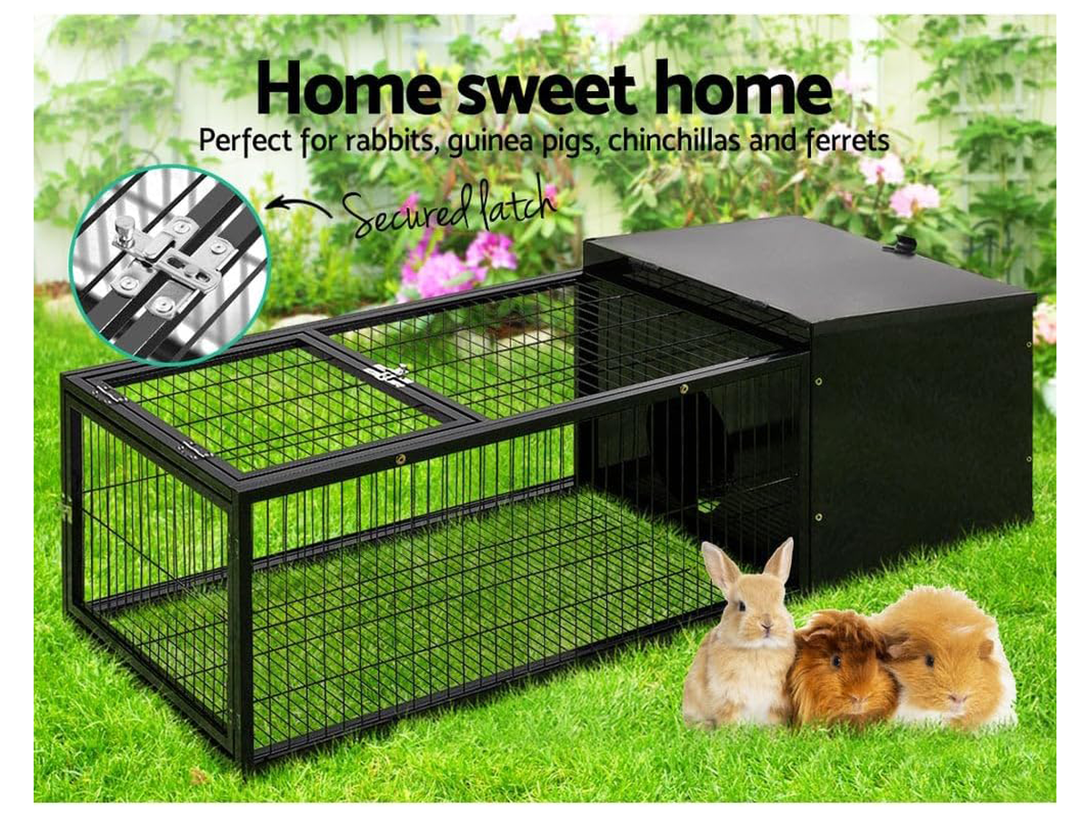 Rabbit Cage Rabbit Hutch Metal Pet Playpen Enclosure 120 cm