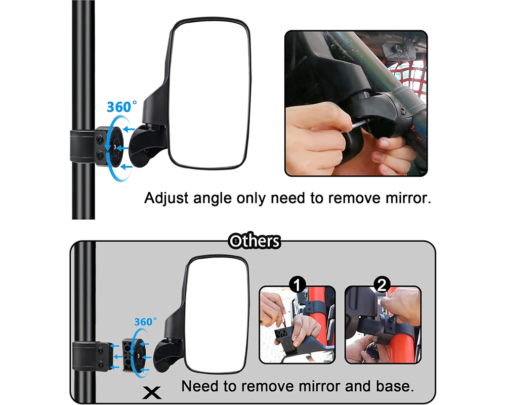 Side Mirrors for UTV