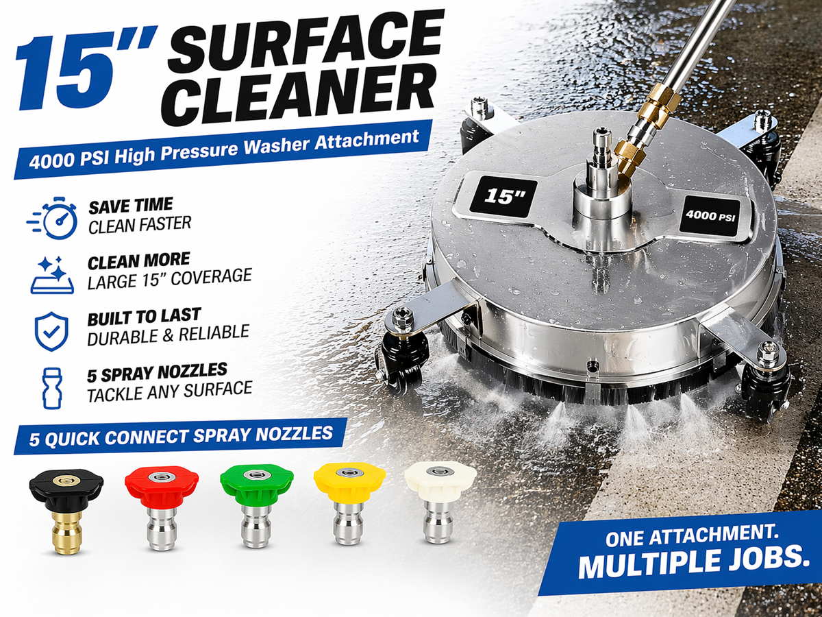 Pressure Washer Surface Cleaner 15 Inch